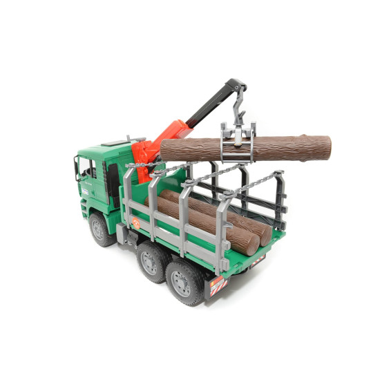 CAMION FORESTIER MAN CU MACARA DE INCARCARE BRUDER # 02769