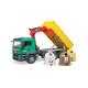 Jucarie Bruder, camion Man Tgs Krank cu 3 containere pentru deseuri, 1:16, 545x185x270 mm # 03753