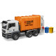 Jucarie Bruder, camion Man Tgs cu containere si incarcator pe spate, 1:16, 508x185x216 mm # 03762