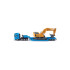 Jucarie Siku, camion cu remorca si excavator Liebherr, 1:87, 58x104x320 mm # 1847