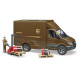 UPS MB Sprinter cu sofer si accesorii Bruder # 02538