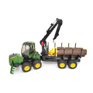 TRACTOR FORESTIER JOHN DEERE 1210E CU GRAIFER BRUDER # 02133