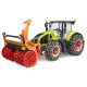 Jucarie Bruder, tractor Claas Axion 950 cu lanturi si freza pentru zapada, 1:16, 480x180x210 mm # 03017