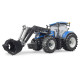 Jucarie Bruder, tractor New Holland T7.315 cu incarcator frontal, 1:16, 460x175x205 mm # 03121