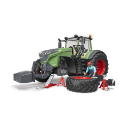 Jucarie Bruder, tractor Fendt 1050 Vario cu mecanic si echipament pentru atelier, 1:16, 456x198x225 mm # 04041