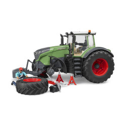 Jucarie Bruder, tractor Fendt 1050 Vario cu mecanic si echipament pentru atelier, 1:16, 456x198x225 mm # 04041